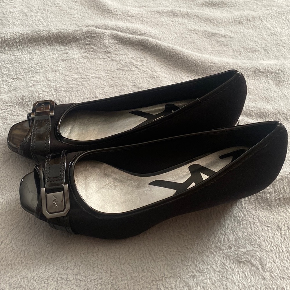 black slip ons